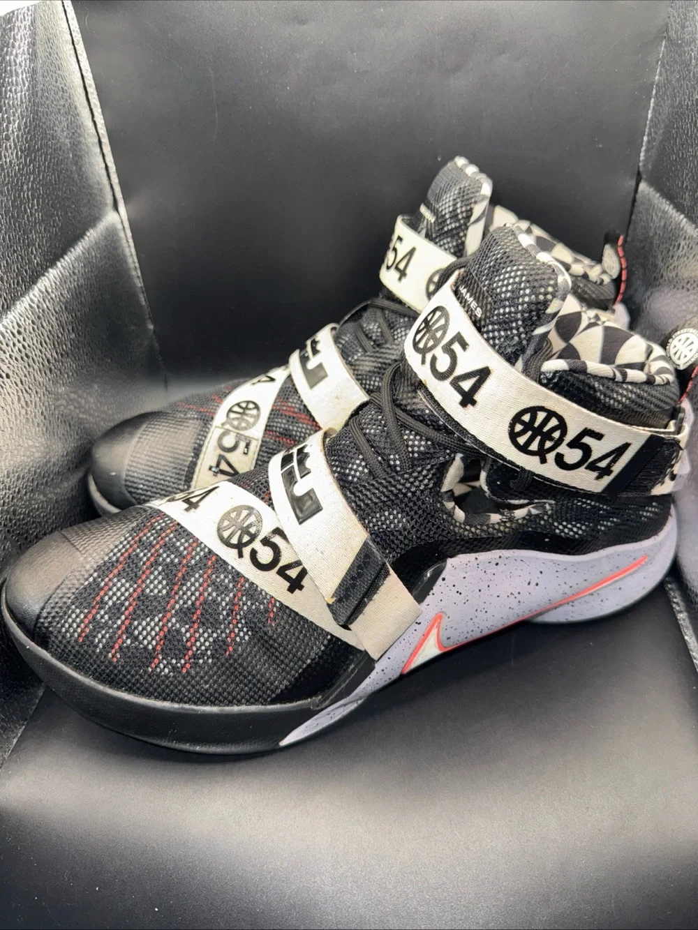 Size 11.5 - Nike LeBron Soldier 9 LMTD Quai 54, 810803-015, Clean, No Box, Good